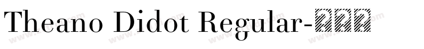 Theano Didot Regular字体转换